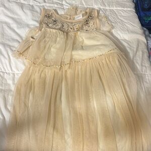 Zara Elegant Cream Kids Dress